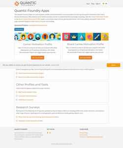 Captură de ecran apps.quanticfoundry.com