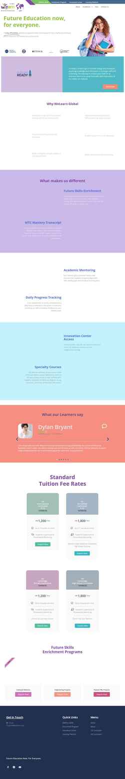 Скриншот welearn.global