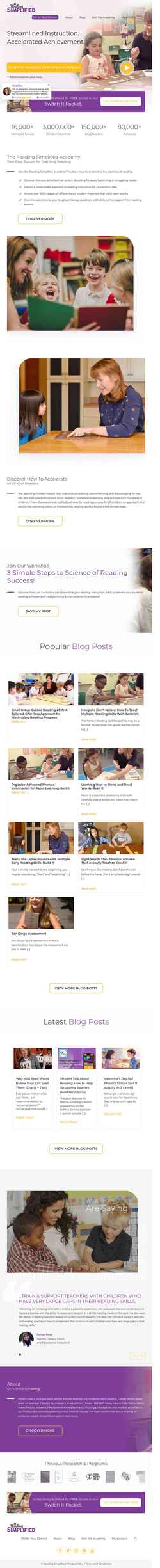 Screenshot readingsimplified.com