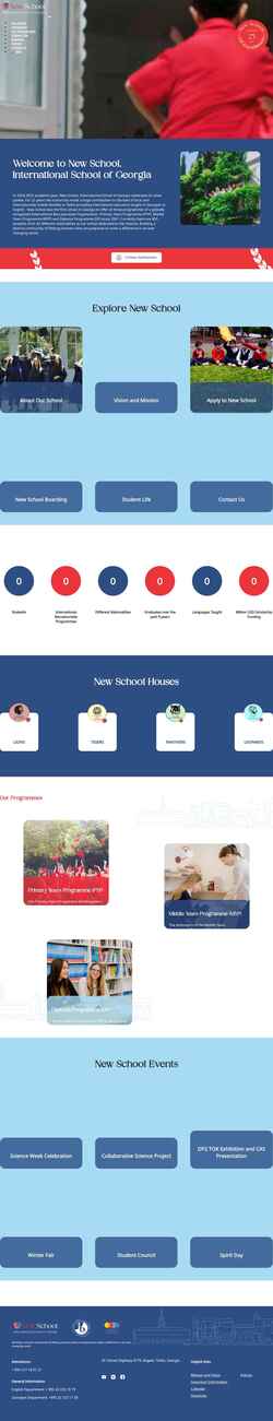 Снимак екрана newschoolgeorgia.com