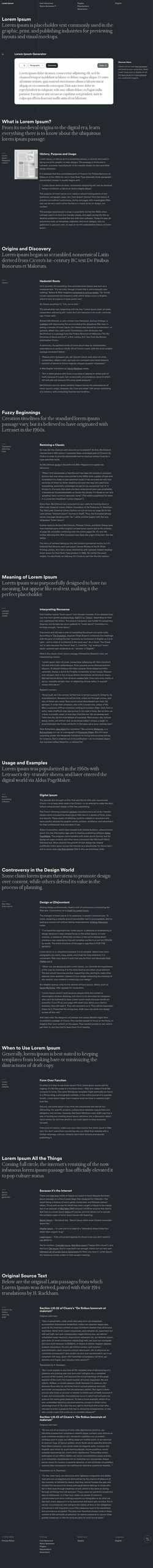 Ekran görüntüsü loremipsum.io