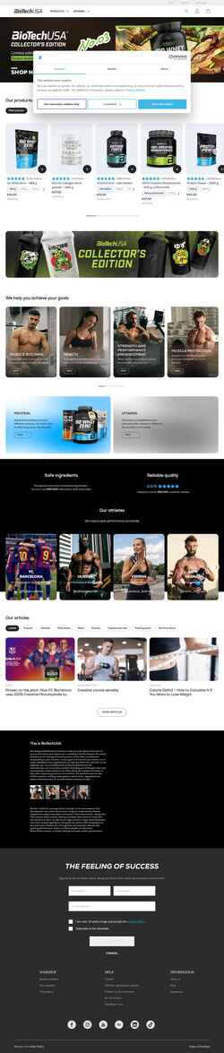 Snímka obrazovky shop.biotechusa.com