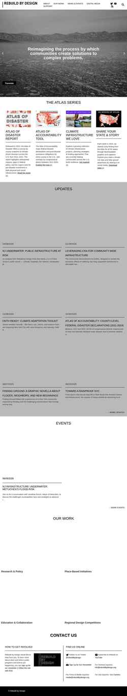 Screenshot rebuildbydesign.org