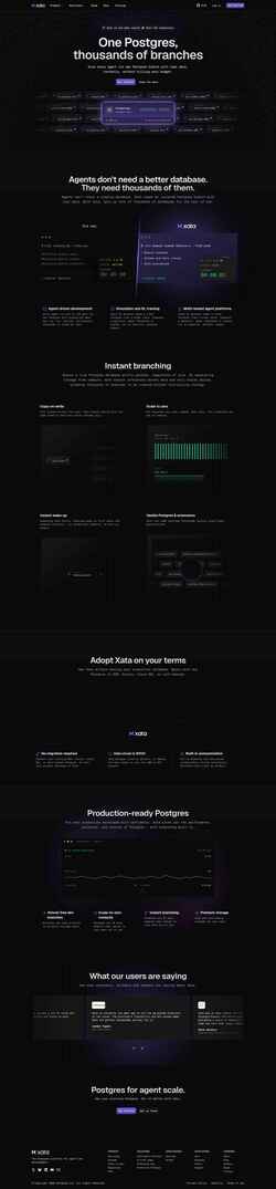 Screenshot xata.io