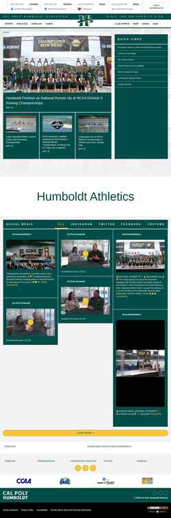 Schermafbeelding humboldtathletics.com