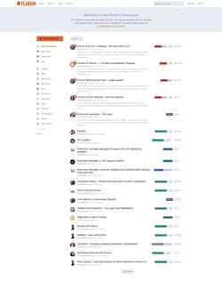 Снимак екрана discuss.flarum.org