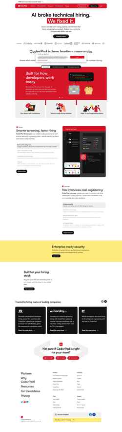 Skjermdump coderpad.io