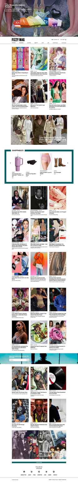 Captură de ecran fizzymag.com