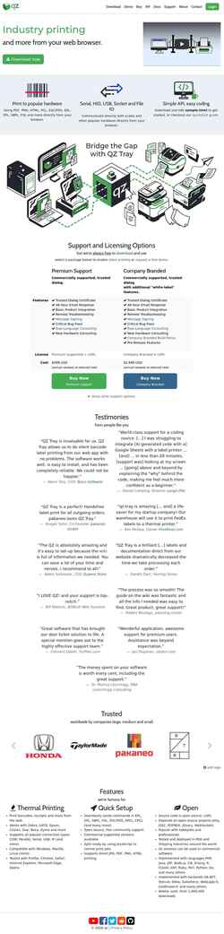 Снимак екрана qz.io