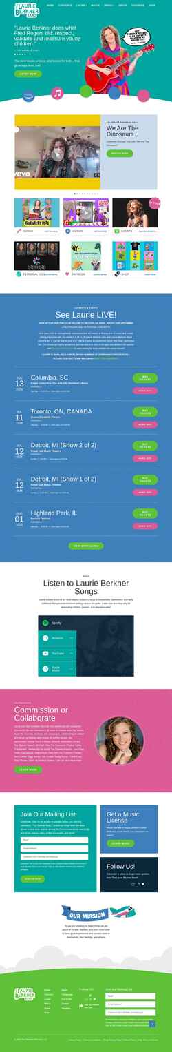 Snimka zaslona laurieberkner.com