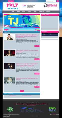 Screenshot beachradio1017.com