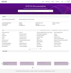 Ekrānuzņēmums docs.aveva.com