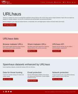 Captura de pantalla urlhaus.abuse.ch