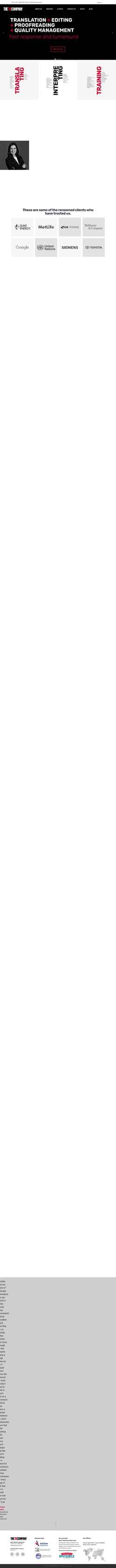 Skärmdump thetrcompany.com