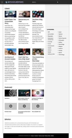 Zrzut ekranu watchdocumentaries.com
