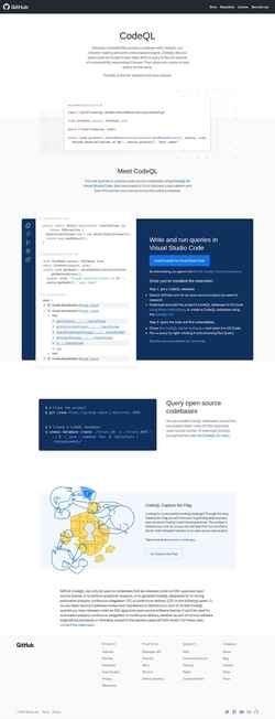 Screenshot codeql.github.com