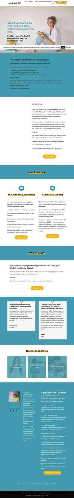 Screenshot yourenglishself.com