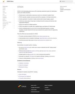 Snímka obrazovky docs.stack-assessment.org