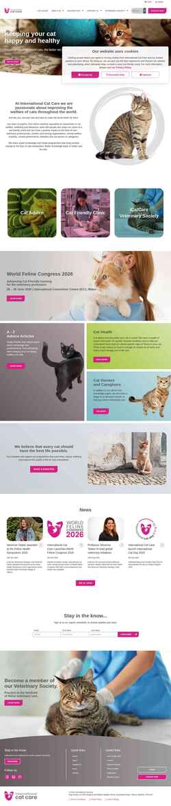 Snimka zaslona icatcare.org