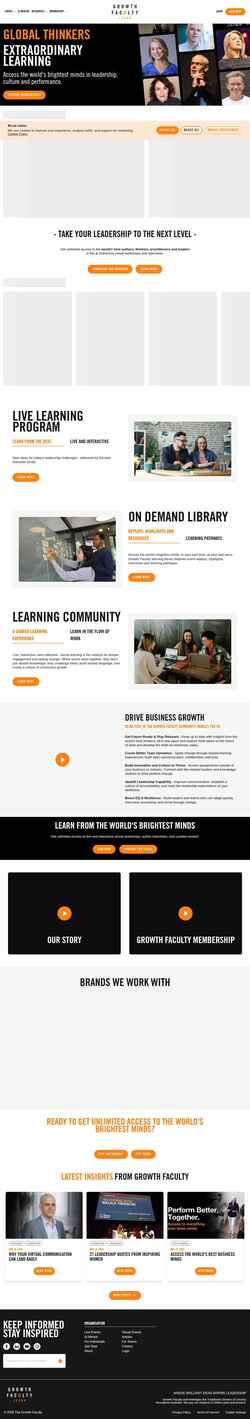 Captura de pantalla thegrowthfaculty.com