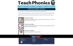 Снимак екрана teachphonics.co.uk