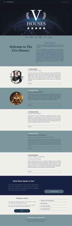 Снимак екрана thefivehouses.com