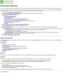 Screenshot checkerframework.org