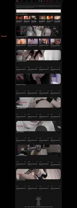 Ekrānuzņēmums eroasmr.com