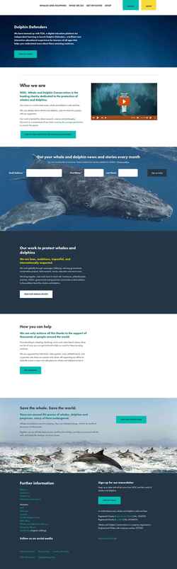 Ekrānuzņēmums uk.whales.org
