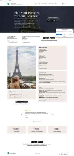 Skjermdump parisforyou.app