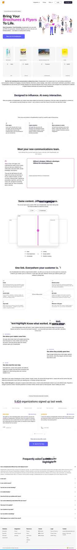 Schermafbeelding simplebooklet.com