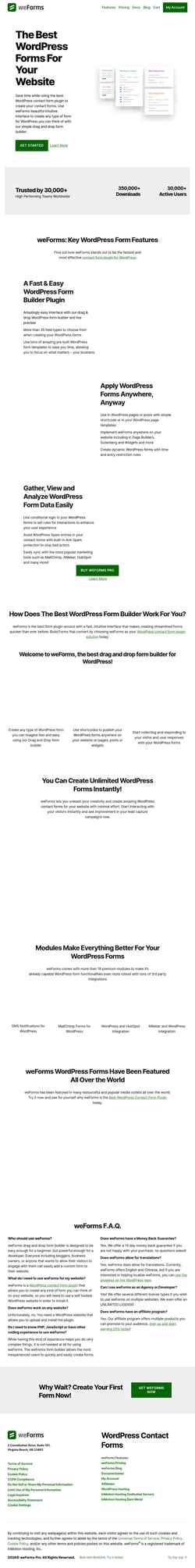 Ekraanipilt weformspro.com