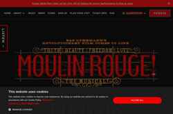 Skärmdump moulinrougemusical.co.uk