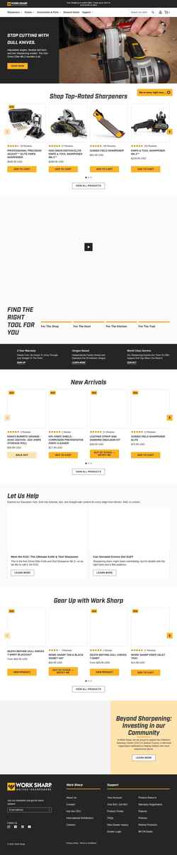 Screenshot worksharptools.com