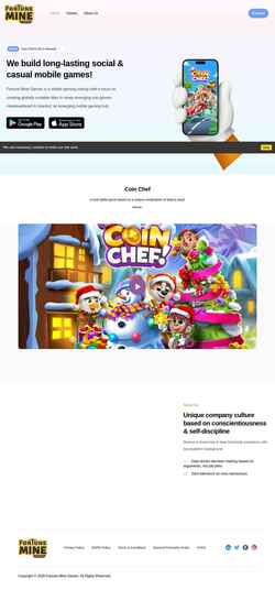 Екранна снимка fortunemine.com