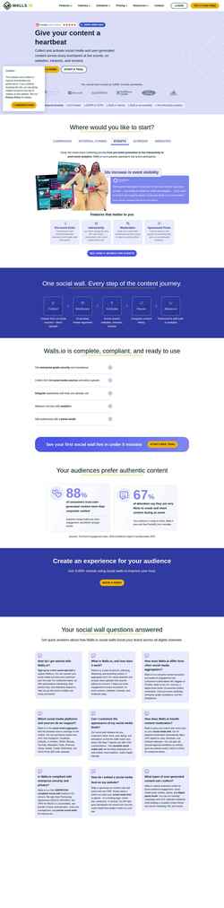 Snímek obrazovky walls.io