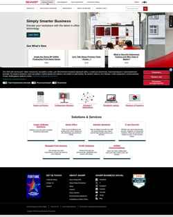 Zrzut ekranu business.sharpusa.com