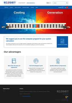 Snímka obrazovky ecogenthermoelectric.com