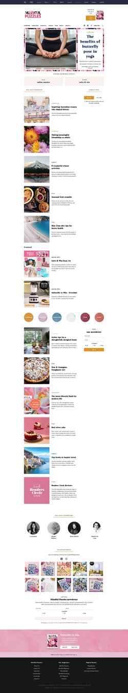 Captura de pantalla mindfulpuzzles.com.au