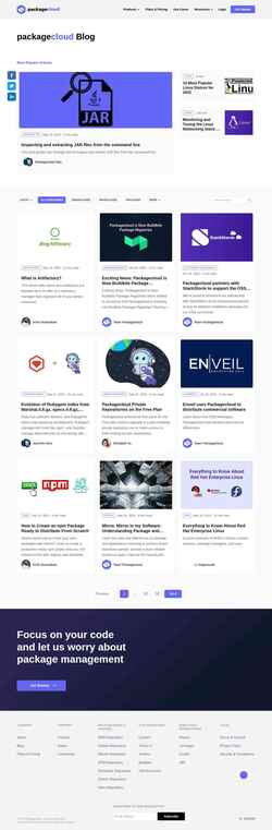 Screenshot blog.packagecloud.io