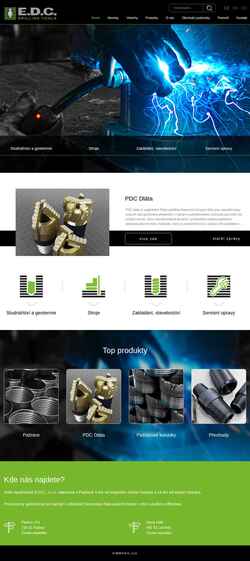 Snímek obrazovky edc-drillingtools.com
