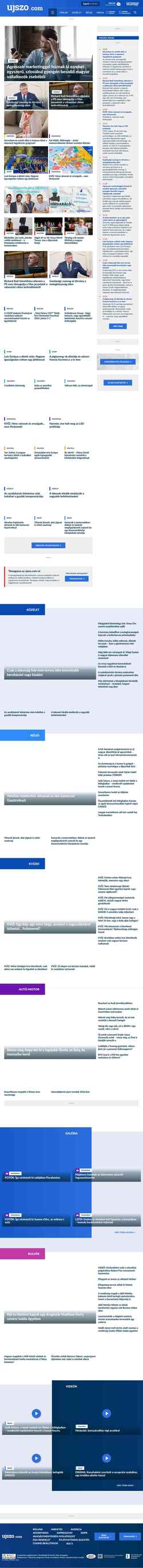 Screenshot ujszo.com
