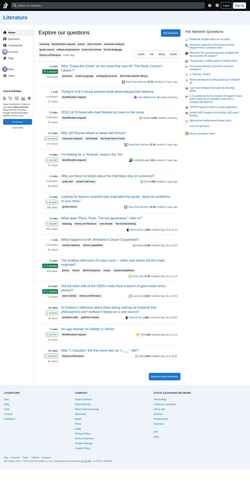 Screenshot literature.stackexchange.com