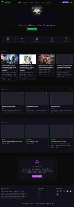 Снимак екрана gameordie.net