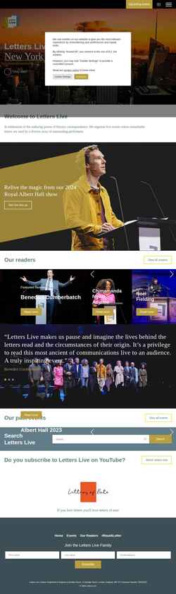 Snímek obrazovky letterslive.com