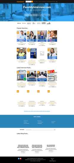 Screenshot passmyinterview.com