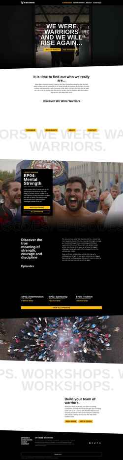 Captura de pantalla wewerewarriors.com