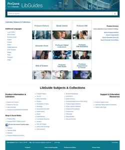 Screenshot proquest.libguides.com