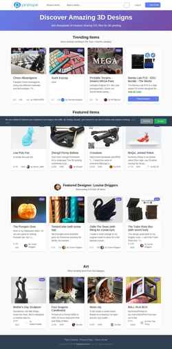 Captura de pantalla pinshape.com