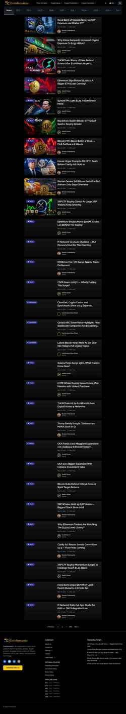 Screenshot coinfomania.com